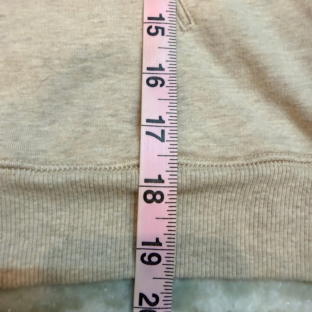 Two by Vince Camuto Beige Zip Hoodie Mesh Detail Stretch Sweatshirt Medium - Picture 9 of 10